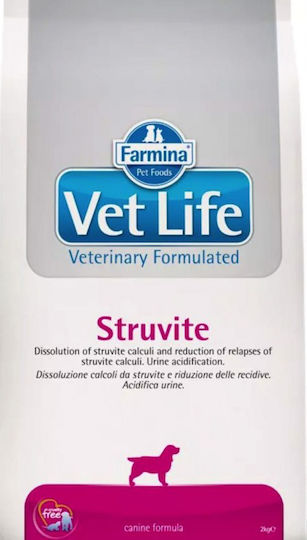 Farmina Vet Life Struvite 2kg Trockenfutter für erwachsene Hunde mit Huhn, Kartoffeln und Reis