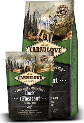 Carnilove Duck & Pheasant Adult 1.5kg Dry Food Grain Free for Adult Dogs with Duck and Poultry