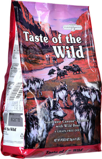 Taste Of The Wild Southwest Canyon 2kg Dry Food for Dogs Grain-Free with Wild Boar