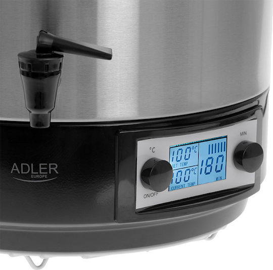 Adler Jar Sterilizer for Jars 2600W with Capacity 28lt Silver