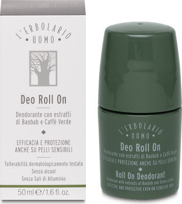 L' Erbolario Uomo Deodorant Natural sub formă de Roll-On Fără aluminiu 50ml