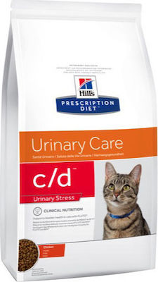 Hill's Prescription Diet Urinary Stress c/d Dry Food for Adult Cats with Sensitive Urinary System with Chicken 0.4kg