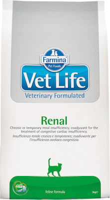 Farmina Vet Life Renal Dry Food for Adult Cats with Corn / Chicken / Rice 2kg