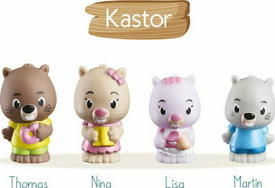 Les Klorofil Miniature Toy Οικογένεια Kastor for 1.5+ Years