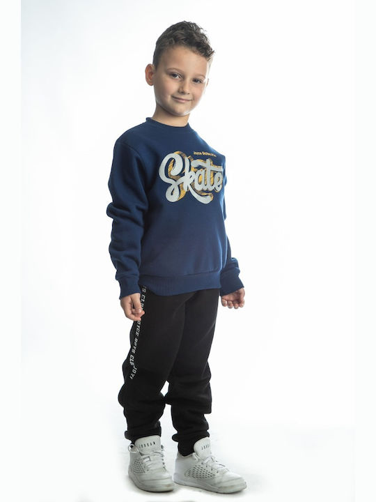 Joyce Kids Sweatpants Set Blue 2pcs