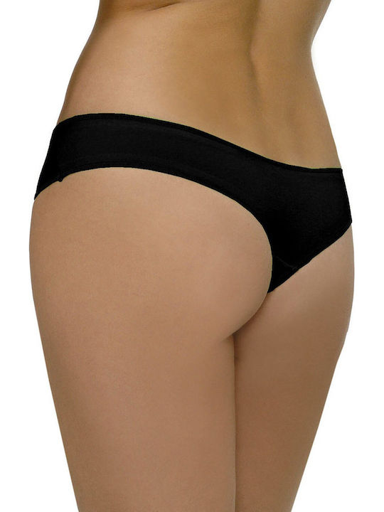 Helios Baumwolle Damen Brasilien 3Pack Schwarz