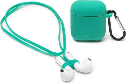 Legami Milano 'n Go Kit Set with Hook in Turquoise color for Apple AirPods 1 / AirPods 2