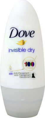 Dove Invisible Dry Tested on 100 Colours Αποσμητικό 48h σε Roll-On 50ml