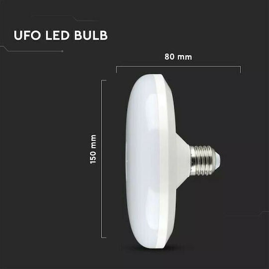 V-TAC VT-216 Λάμπα LED 15W 80mm για Ντουί E27 Φυσικό Λευκό 1200lm
