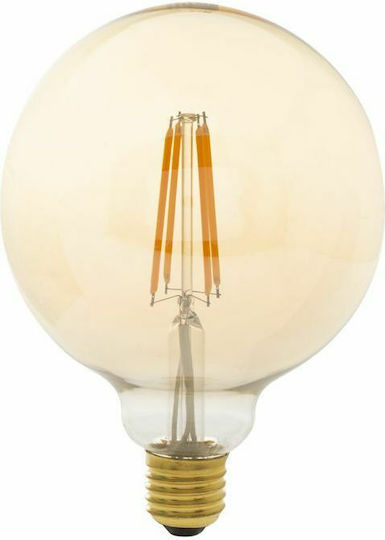 Geyer Λάμπα LED 5W για Ντουί E27 και Σχήμα G125 Θερμό Λευκό 350lm Dimmable
