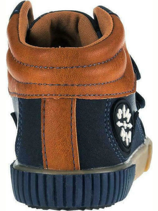 Kinder Sneakers Hoch Anatomisch mit Klettverschluss Blau