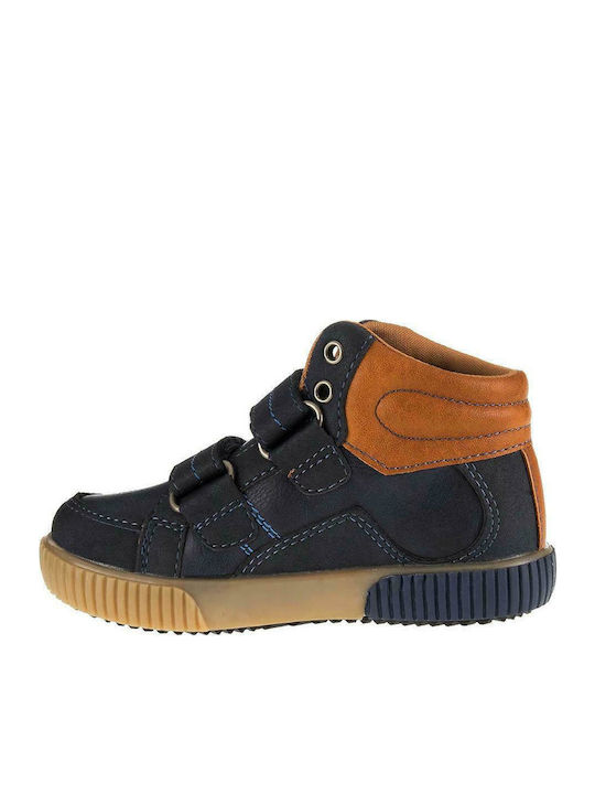 Kinder Sneakers Hoch Anatomisch mit Klettverschluss Blau