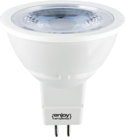 Elvhx LED Bulb 5.5W for Socket GU5.3 and Shape MR16 Warm White 450lm