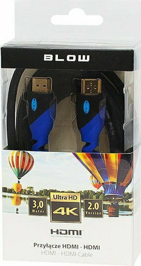 Blow Cable HDMI male - HDMI male 3m Μαύρο