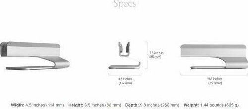 Rain Design mTower Βάση για Laptop έως 15.6" Silver