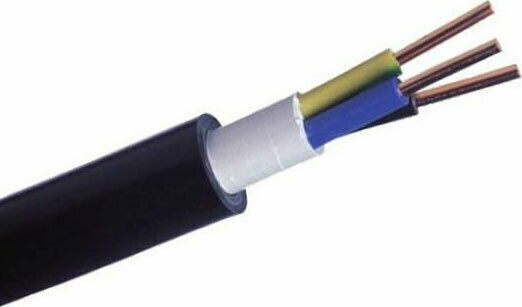Eurolamp Power Cord with Diameter 3x16mm² in Black Color 1m 1pcs