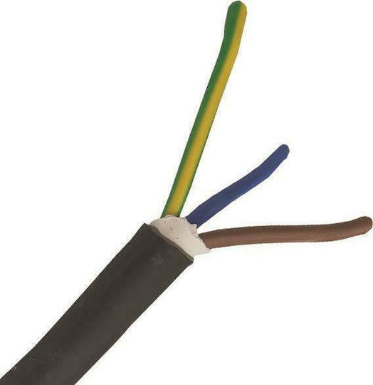 Eurolamp Кабел за захранване с диаметър 3x4mm² в Черен цвят 1м 1бр