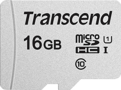 Transcend 300s microSDHC 16GB Clasa 10 U1 V30 A1 UHS-I cu adaptor