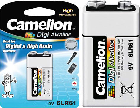 Camelion Digi Αλκαλική Μπαταρία 9V 1τμχ
