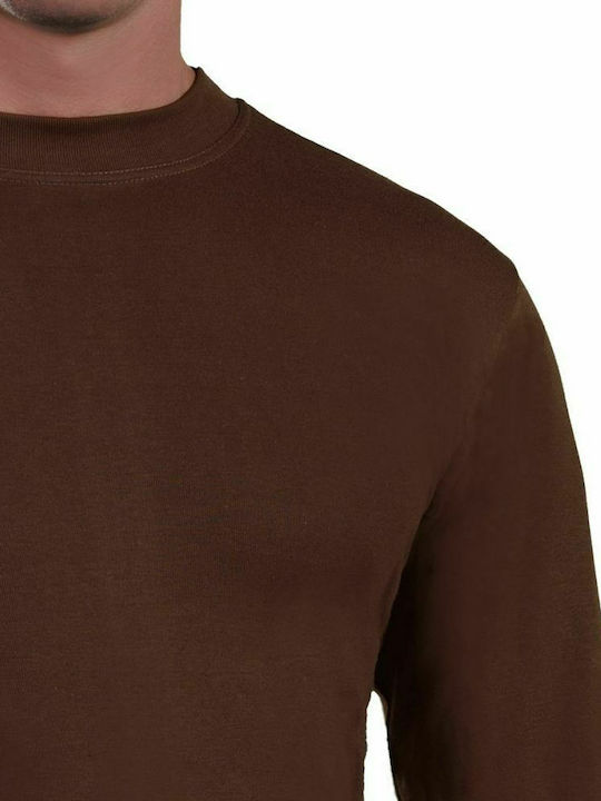 Lord Men's Long Sleeve Undershirt Brown