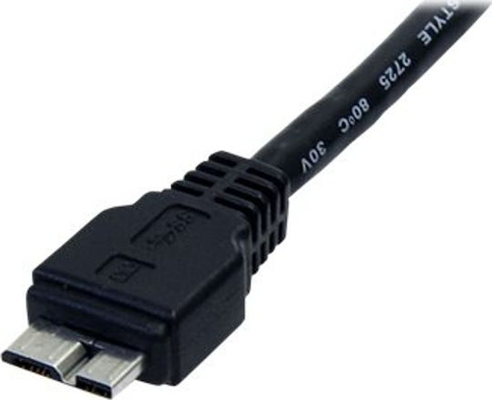 StarTech USB 3.0 Cable USB-A male - micro USB-B male Μαύρο 0.5m (USB3AUB50CMB)
