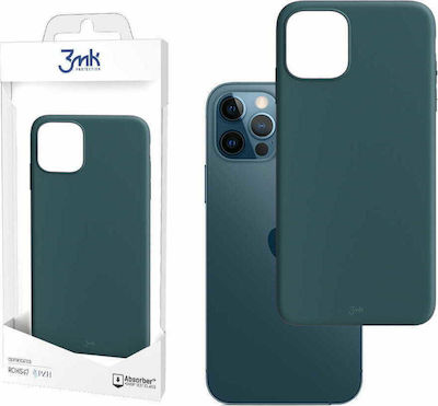 3MK Matt Silicone Back Cover Navy Blue (iPhone 12 / 12 Pro)