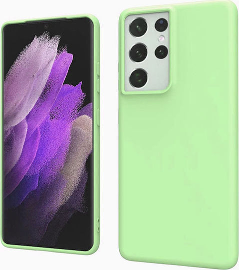 Sonique Liquid Umschlag Rückseite Silikon Grün (Galaxy S21 Ultra 5G)