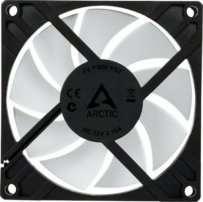Arctic F8 PWM PST Case Fan 80mm (2000rpm / 31cfm) Χωρίς Led Φωτισμό και Σύνδεση 4-Pin Λευκό
