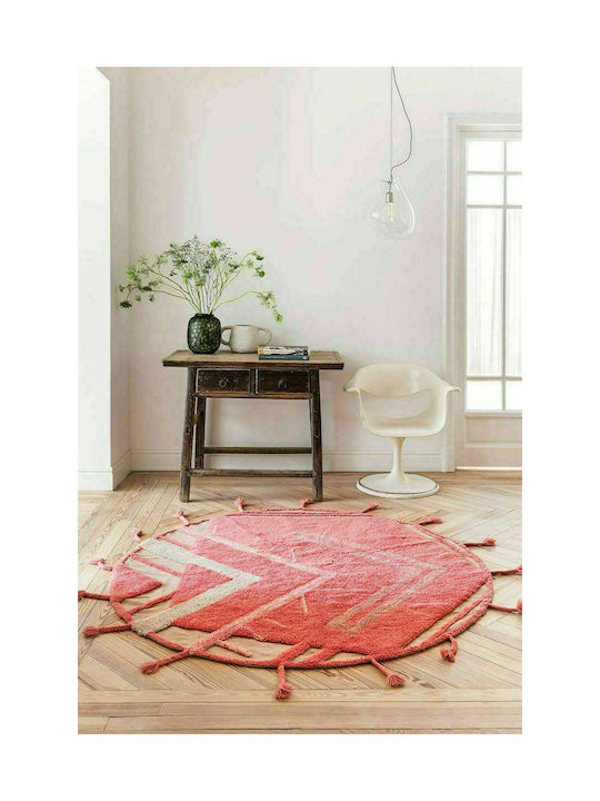 Lorena Canals Chinook Kinder Teppich Rot Rund mit Durchmesser 160cm