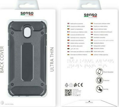 Senso ARMOR Synthetic Back Cover Durable Black (Galaxy J3 2017)