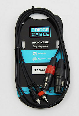 XLR female to RCA male 1.5m Cable (TPC-021)