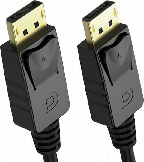 Unitek Cable DisplayPort male - DisplayPort male 3m Μαύρο (Y-C609BK)