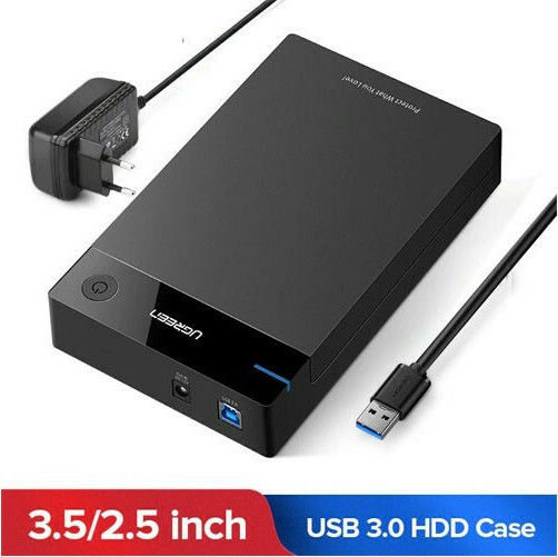 Ugreen Case for Hard Drive 3.5" SATA III with Connection USB 3.0