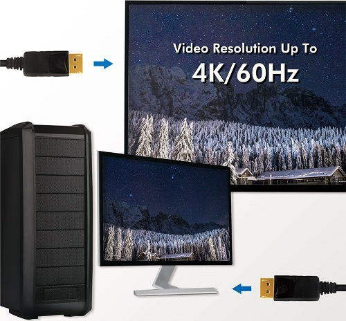 LogiLink Cable DisplayPort male - DisplayPort male 5m Black (CD0103)