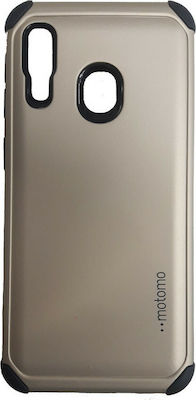 Motomo Tough Armor Umschlag Rückseite Kunststoff Gold (Galaxy A20e)