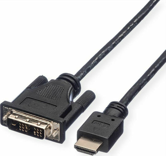 Roline Kabel DVI-D-Stecker - HDMI-Stecker 3m Schwarz (11.04.5532)