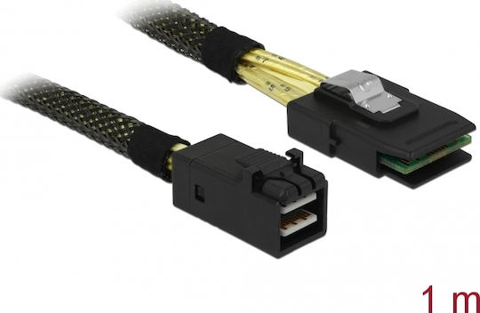 DeLock Mini-SAS - Mini-SAS Kabel 100cm Schwarz (83389)