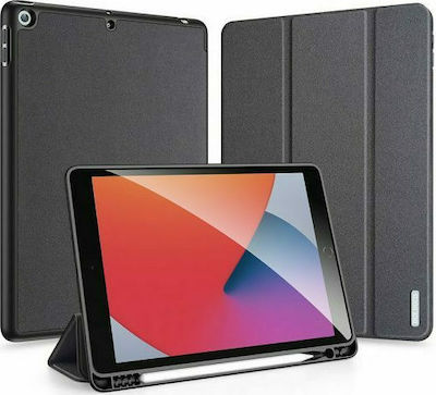 Dux Ducis Domo Flip Cover Silicone / Synthetic Leather Black (iPad 2019/2020/2021 10.2'') 101118657B