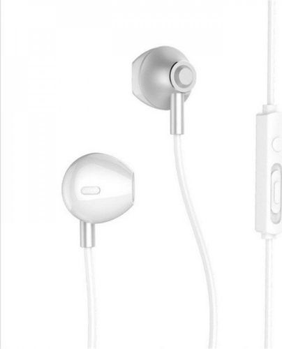 Remax RM-711 Earbuds Handsfree Ακουστικά με Βύσμα 3.5mm Ροζ Χρυσό