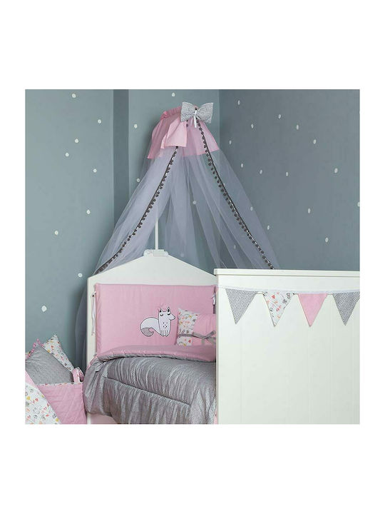 Baby Star Tulle Baby Crib Mosquito Net Pink