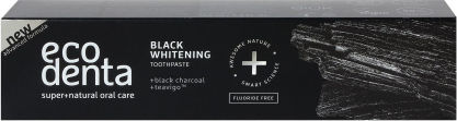 Ecodenta Black Whitening Οδοντόκρεμα με Ενεργό Άνθρακα για Λεύκανση 100ml