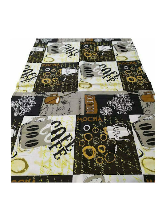 Le Blanc Coffee Cotton & Polyester Tablecloth Runner Brown 45x150cm