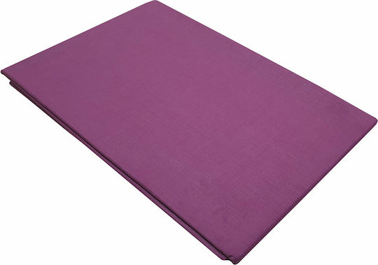 Le Blanc Cearșaf Super dublu 220x240cm. Cotton Line Purple