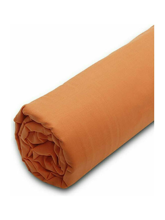 Sunshine Sheet King Size with Elastic 180x200+20cm. Menta Orange 7