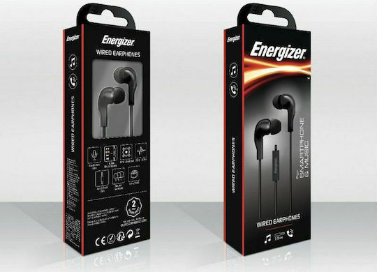 Energizer CIA5 În ureche Handsfree cu Mufă 3.5mm Negru