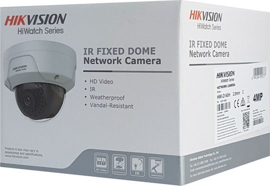 Hikvision HWI-D140H IP Überwachungskamera Full HD+ 4MP Wasserdicht mit Objektiv 2.8mm