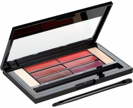 Maybelline Color Drama Lip Contour Palette Palette Lippenstift Schwer durchsichtig No.2 Dark Crimson Vixen 4gr