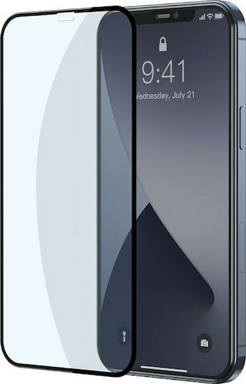 Baseus Anti Blue Light Закалено стъкло за цялото лице 2бр (iPhone 12 / 12 Pro)