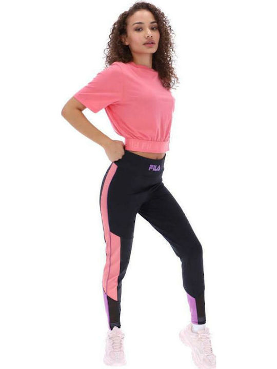 Paisley Γυναικείο Αθλητικό Crop Top Κοντομάνικο Mink