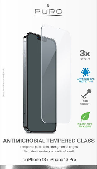 Puro Antibacterial Tempered Glass (iPhone 17e / 16e / 14 / 13 / 13 Pro) SDGABIPHONE1361
